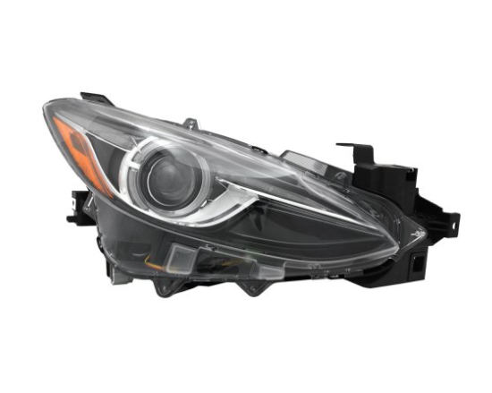 MAZDA MZ 3 2014-2016 — HID HEAD LIGHT RH; W/O AUTO LEVEL; MAZDA3/SPORT 2014-2018