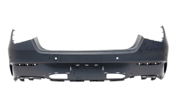MERCEDES CLA 2020-2023 — RR BUMPER PRIMED; W/ AMG AND SENSORS; CLA250/CLA35 AMG/CLA45 AMG ALL 2020-2023
