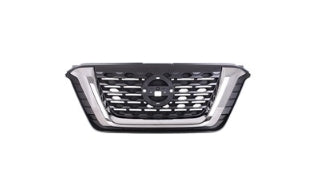 NISSAN KICKS 2018-2024 — GRILL; MATTE BLACK/CHROME SURROUND; FOR S/SV; 2018-2020 CAPA