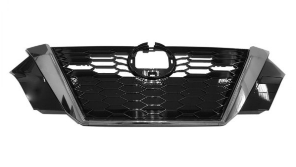 NISSAN SENTRA 2020-2025 — FRONT GRILLE; W/ CAMERA; BLACK/CHROME; FOR SR; 2020-2023