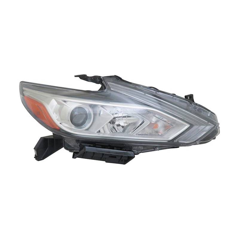 NISSAN ALTIMA 2016-2018 — HEAD LAMP HALOGEN RH; CHROME BEZEL; W/O LED DRL; ALTIMA 2016-2018 CAPA