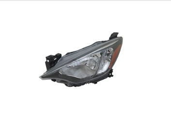 TOYOTA YARIS 2015-2020 — HALOGEN HEADLIGHT LH; SEDAN 16-20; IA 16-18; HATCHBACK 2020 CAPA