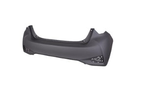 TOYOTA YARIS 2015-2020 — REAR BUMPER PRIMED; HBACK 2018-2019