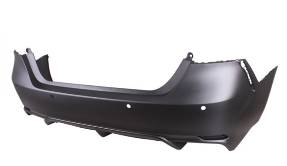 TOYOTA CAMRY 2018-2024 — REAR BUMPER PRIMED; FOR XSE W/O TRD; W/ SENSORS; CAMRY/HYB 2021-2024