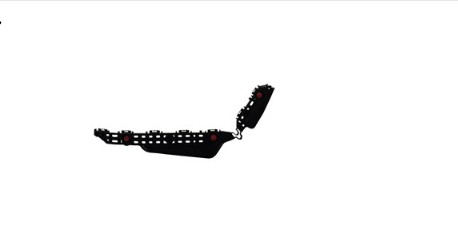 TOYOTA HIGHLANDER/HYB 2020-2025 — REAR BUMPER SUPPORT LH; PLASTIC; HIGHLANDER/HYB 2020-2025