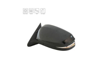 TOYOTA HIGHLANDER 2014-2019 — MIRROR LH; POWER/HEATED/TURN SIGNAL/BLIND DETECTION; W/O VIEW MONITOR/MEMORY; HIGHLANDER/HYB 2017-2019 CAPA