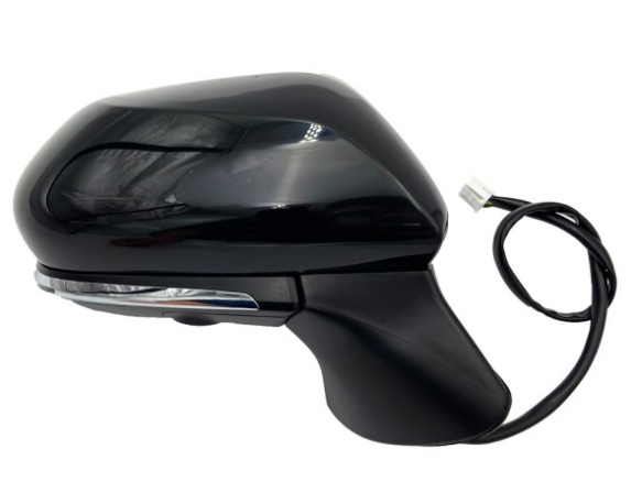 TOYOTA CAMRY 2018-2024 — MIRROR RH; N-AMERICAN BUILT; POWER/BLIND/HEATED/CAMERA/SIGNAL; CAMRY/HYB 2018-2020