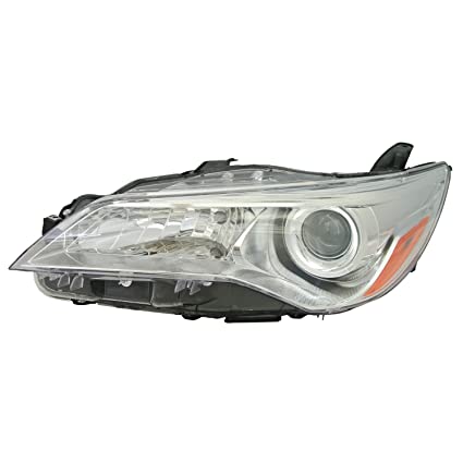 TOYOTA CAMRY 2015-2017 — LAMP HALOGEN LH; LE/XLE; CHROME BEZEL; W/O LED; CAMRY/HYB 2015-2017