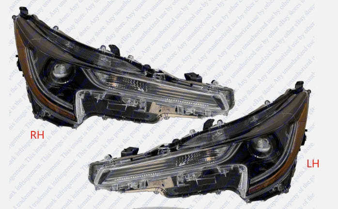 TOYOTA COROLLA 2020-2025 — LED HEADLAMP RH; N-AMERICA BUILT; L/LE MODELS; 2023-2025