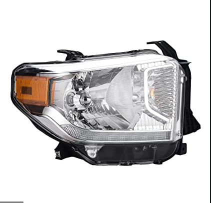 TOYOTA TUNDRA 2014-2021 — HEAD LAMP HALOGEN RH ; W/ LED DRIVE LAMPS/AUTO ADJUS; TUNDRA 4WD/RWD 2014-2017