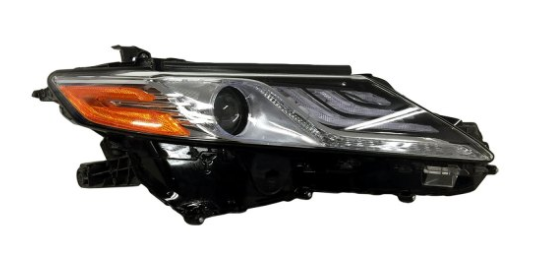 TOYOTA CAMRY 2018-2024 — LED HEADLIGHT RH; LED DRL; CHROME BEZEL; W/O ADAPTIVE; FOR XLE; CAMRY/HYB 2018