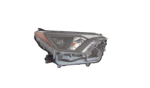 TOYOTA RAV4 2013-2018 — HALOGEN HEADLIGHT RH; BLACK BEZEL; N-AMERICA BUILT; 2016-2018