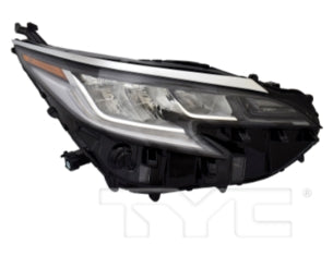 TOYOTA SIENNA 2021-2025 — LED HEADLIGHT RH; CHROME BEZEL; LED LOWER STRIP; FOR LIMITED; 2021-2025