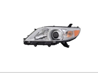 TOYOTA SIENNA 2011-2020 — HID HEADLIGHT LH; CHROME BEZEL; SIENNA 2011-2014 CAPA