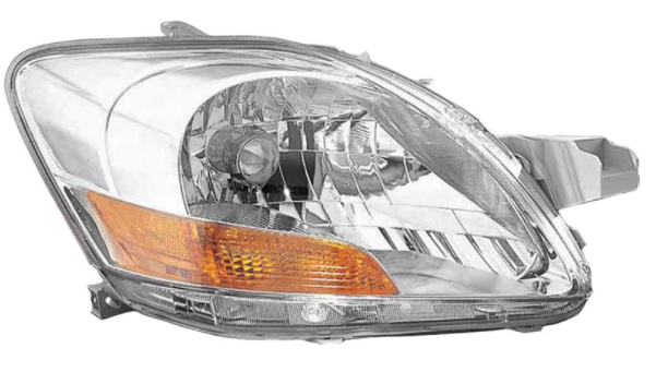 TOYOTA YARIS 2006-2011 — HEADLIGHT RH; FOR BASE SEDAN 2007-2012