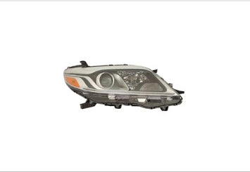 TOYOTA SIENNA 2011-2020 — HID HEADLIGHT RH; CHROME BEZEL; SIENNA 2015-2020