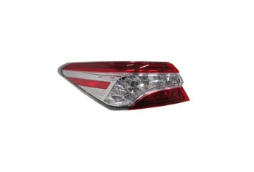 TOYOTA CAMRY 2018-2024 — OUTER LED TAIL LIGHT LH; W/O SMOKE; US BUILT XLE; CAMRY/HYB 2018-2020