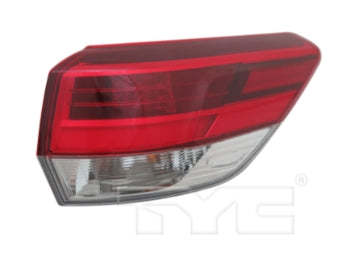 TOYOTA HIGHLANDER 2014-2019 — OUTER TAIL LIGHT RH; W/ SIDE LED MARKER; HIGHLANDER/HYB 2017 CAPA