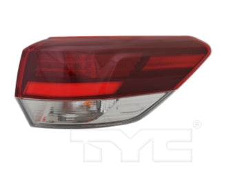 TOYOTA HIGHLANDER 2014-2019 — OUTER TAIL LIGHT RH; SMOKED LENS; SE MODELS; 2019