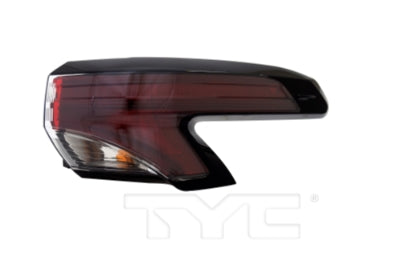 TOYOTA SIENNA 2021-2025 — OUTER LED TAIL LIGHT RH; LE/XLE/WOODLAND; 2023-2025