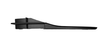VOLKSWAGEN JETTA 2019-2025 — FRONT BUMPER GRILLE END CAP PIECE LH; TEXTURED; W/O ENGINE PRE-HEAT; JETTA 2019-2021