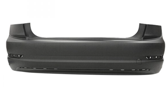 VOLKSWAGEN JETTA 2019-2025 — RR BUMPER; W/O SENSOR; JETTA 2019-2021 (EXC GLI/R-LINE/SEL PREMIUM ) CAPA