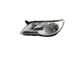VOLKSWAGEN TIGUAN 2009-2017 — HALOGEN HEADLIGHT LH; W/O DIRECTIONAL BEAM; 2009-2011 CAPA
