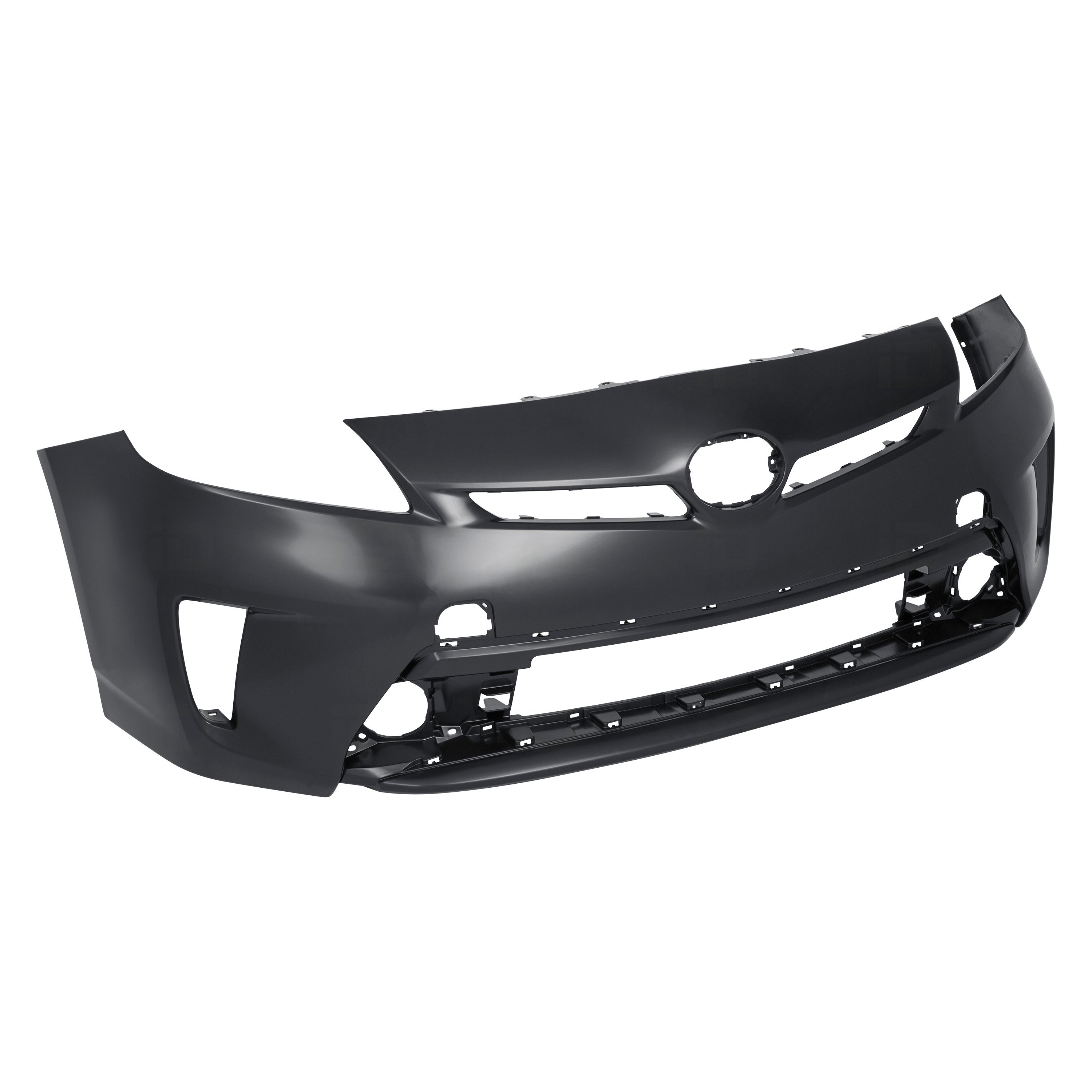 TOYOTA PRIUS 2012-2022 — FRONT BUMPER PRIMED; W/O H.L WASHER HOLES; W/ HALOGEN H.L ; PRIUS / PLUG-IN 12-15
