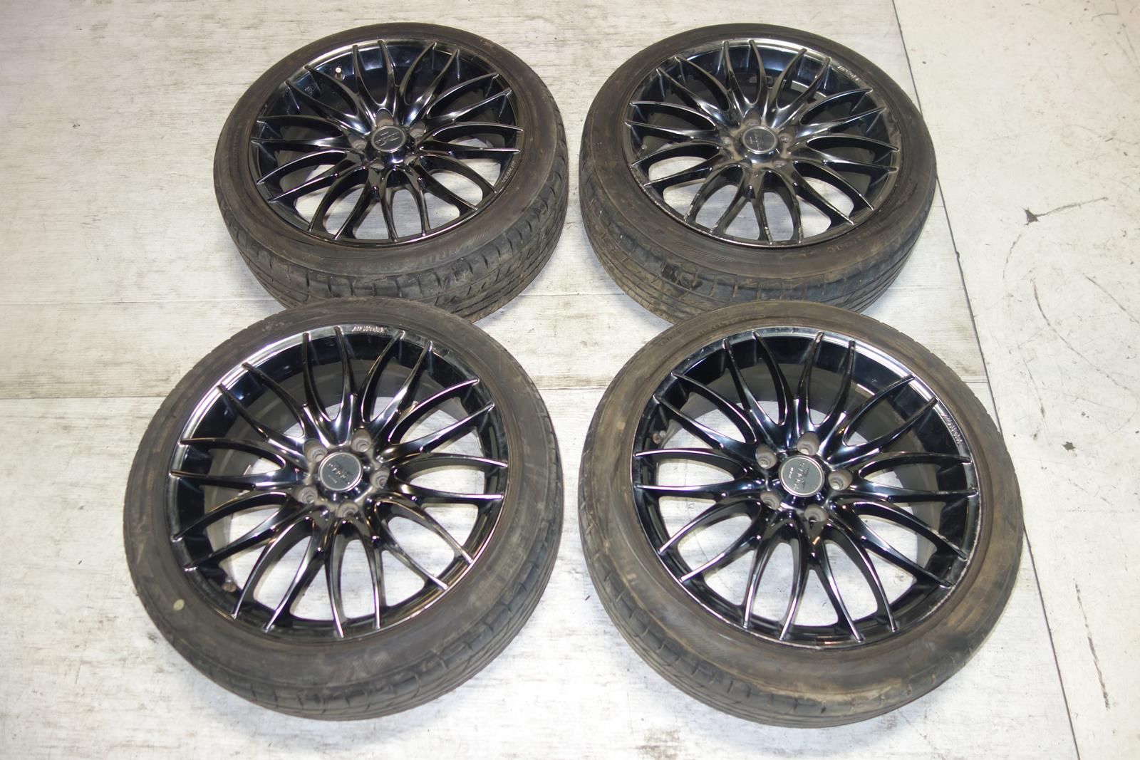 JDM WORK STEEZ WHEELS RIMS TIRES 5X114.3 18X7.5 +55 OFFSET Japan Genuine