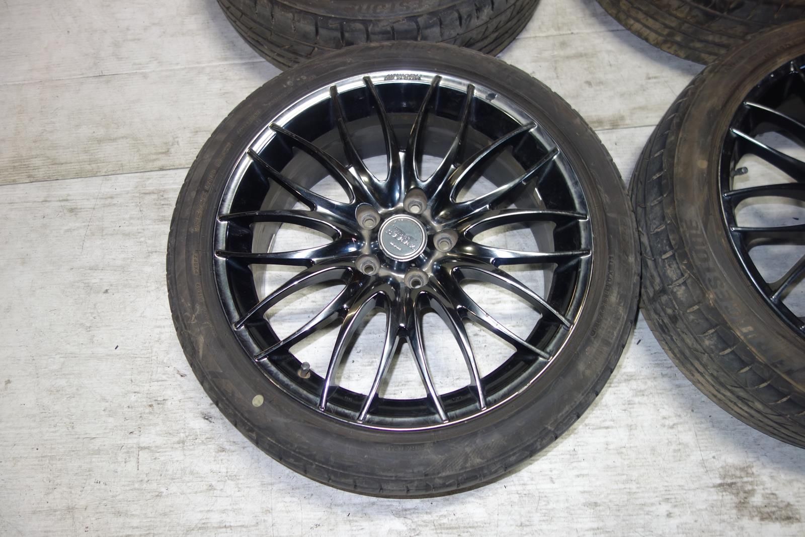 JDM WORK STEEZ WHEELS RIMS TIRES 5X114.3 18X7.5 +55 OFFSET Japan Genuine