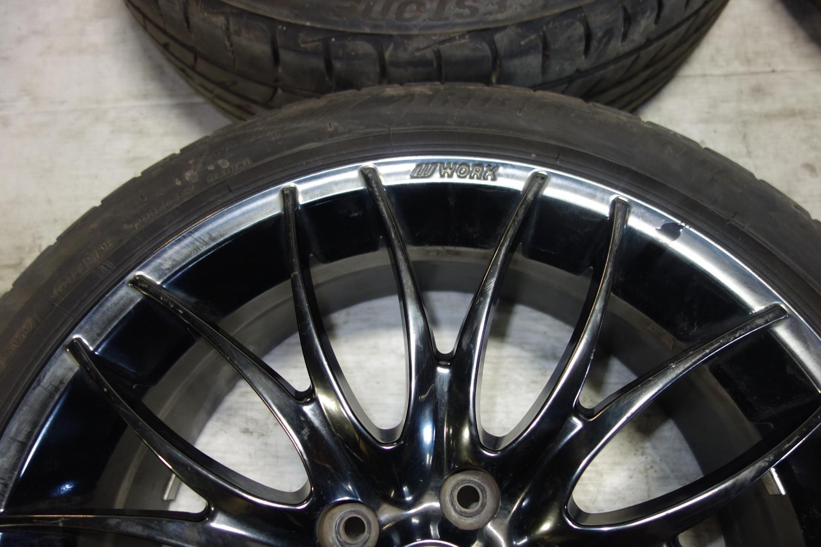 JDM WORK STEEZ WHEELS RIMS TIRES 5X114.3 18X7.5 +55 OFFSET Japan Genuine