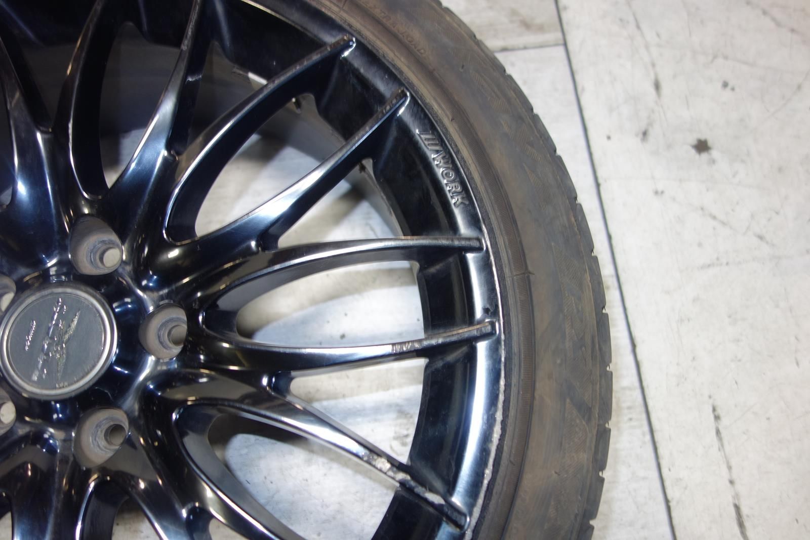 JDM WORK STEEZ WHEELS RIMS TIRES 5X114.3 18X7.5 +55 OFFSET Japan Genuine