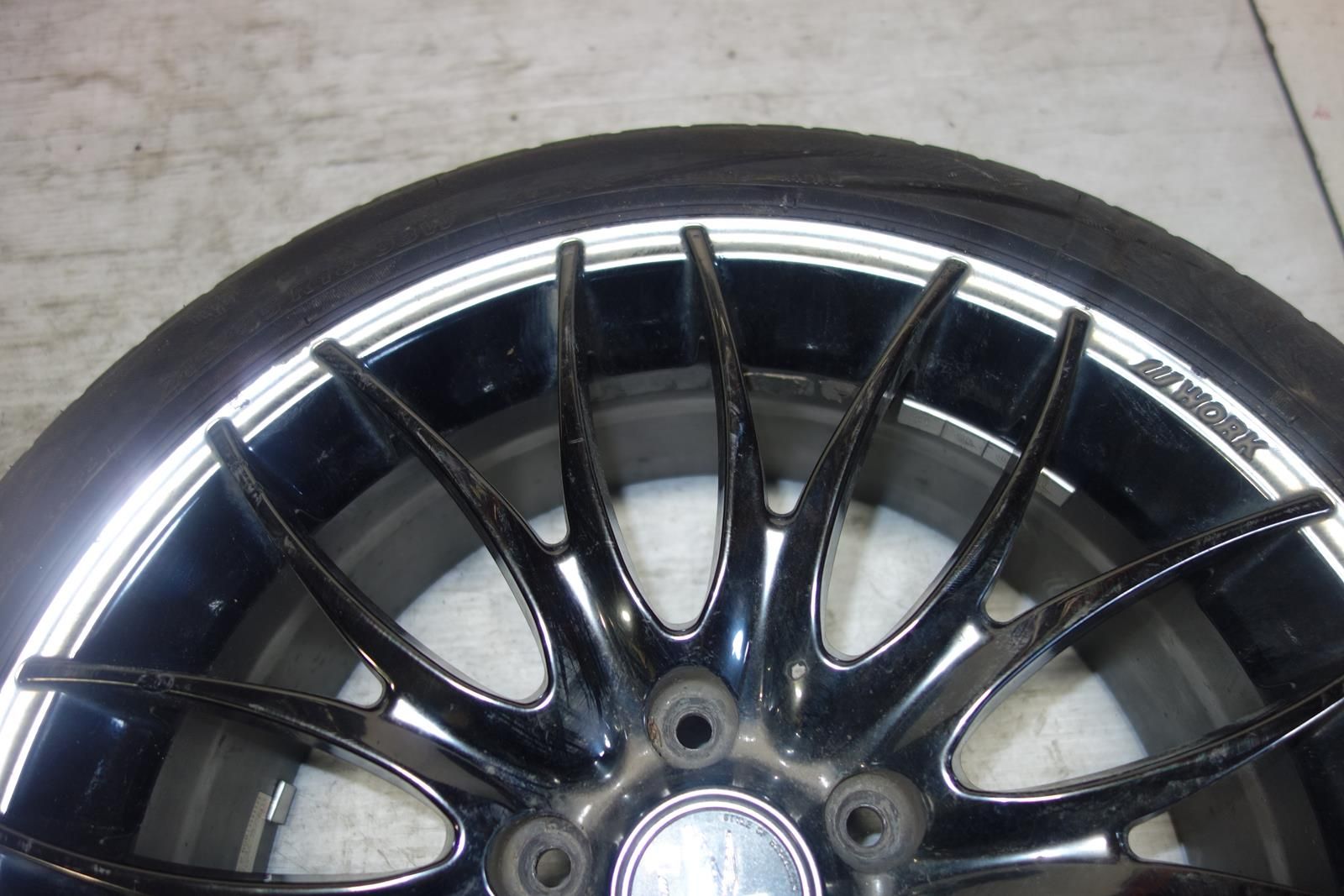 JDM WORK STEEZ WHEELS RIMS TIRES 5X114.3 18X7.5 +55 OFFSET Japan Genuine