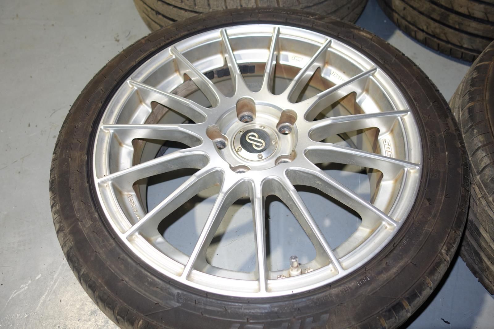 JDM Enkei RS05 Wheels Rims Mags 5x114.3 17x7 +45 Offset Japan
