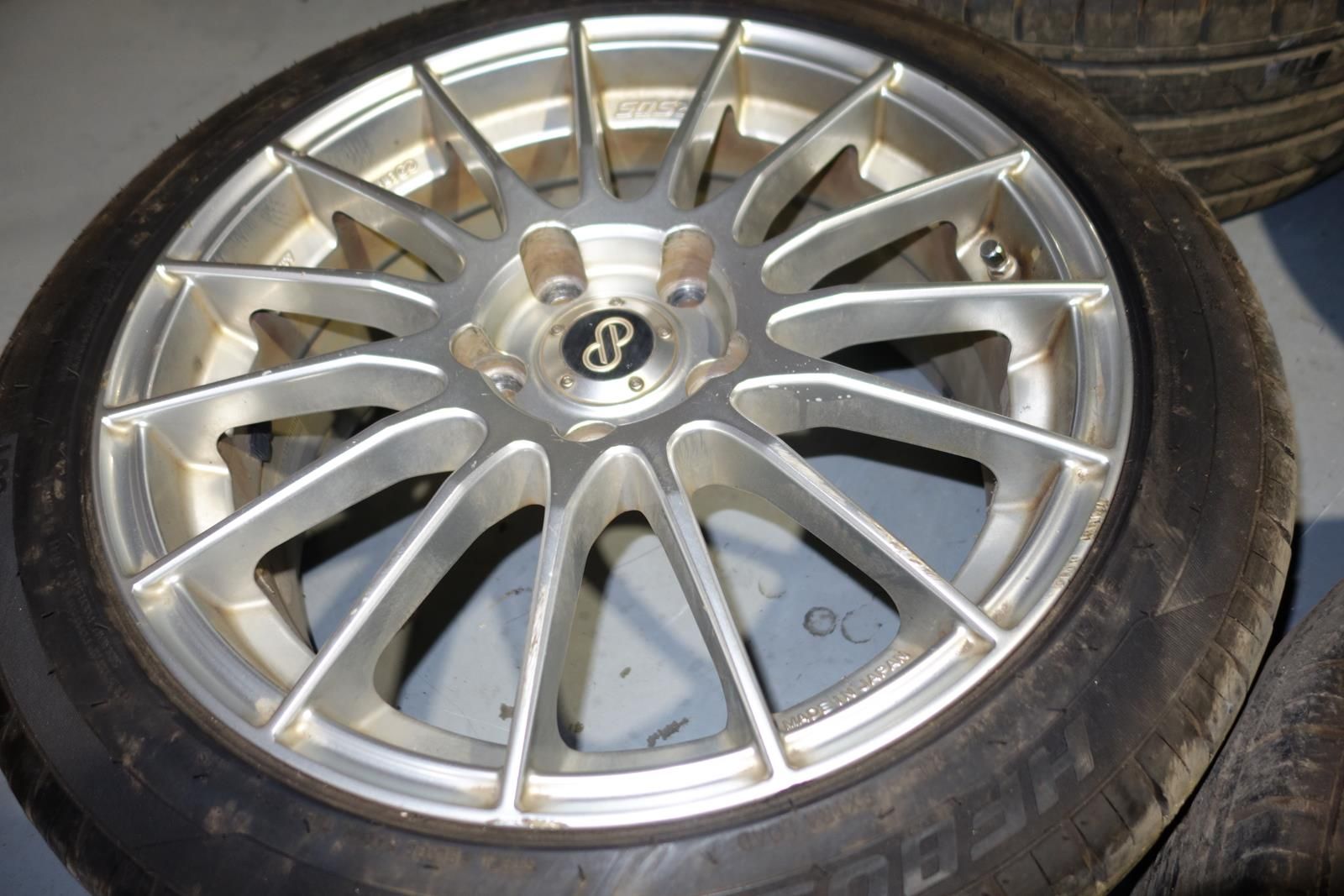 JDM Enkei RS05 Wheels Rims Mags 5x114.3 17x7 +45 Offset Japan