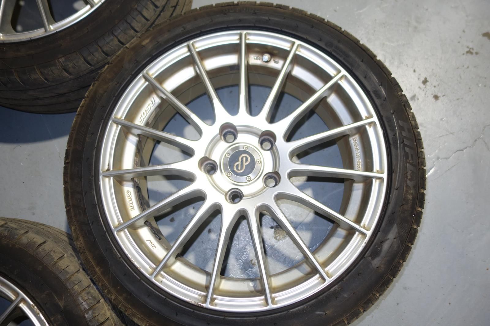 JDM Enkei RS05 Wheels Rims Mags 5x114.3 17x7 +45 Offset Japan