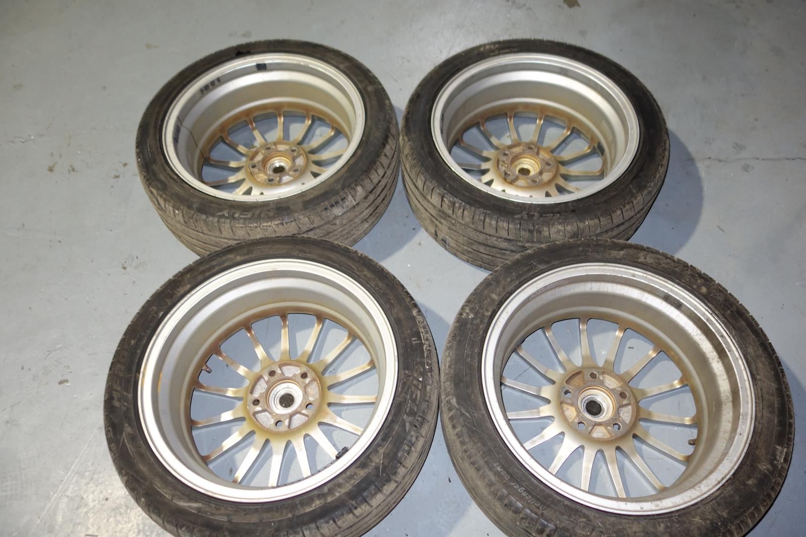 JDM Enkei RS05 Wheels Rims Mags 5x114.3 17x7 +45 Offset Japan