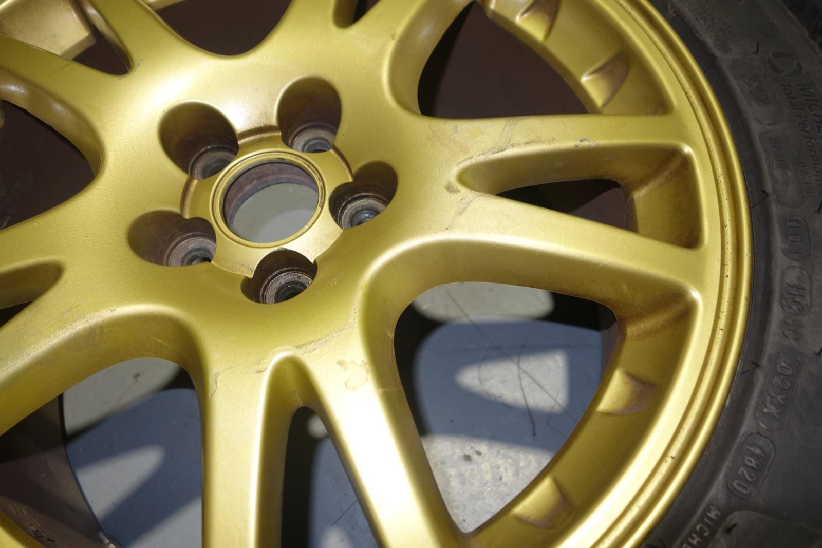 JDM Subaru Impreza WRX STI GDB Gold Enkei 5x100 Wheels Rims Mags Brembo Clearance 17x7.5J +53 V7 V8