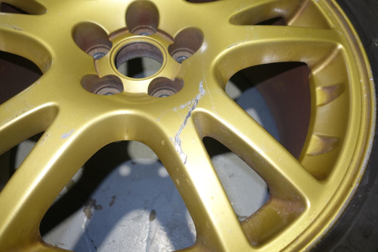 JDM Subaru Impreza WRX STI GDB Gold Enkei 5x100 Wheels Rims Mags Brembo Clearance 17x7.5J +53 V7 V8