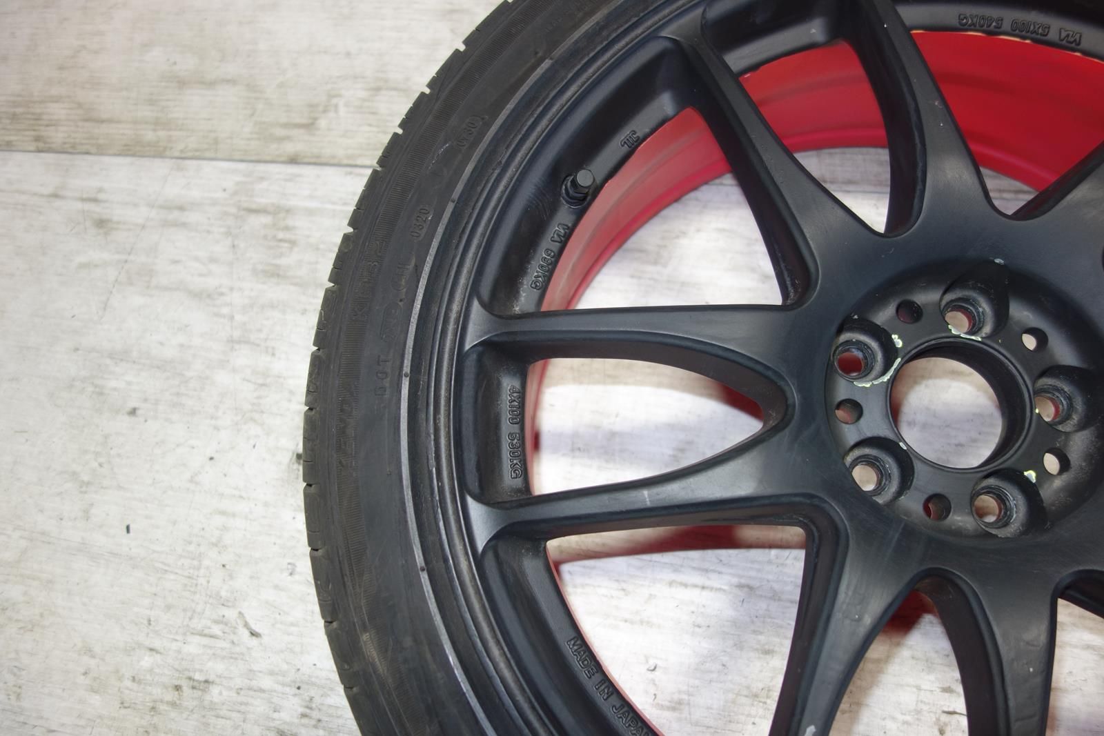 JDM Work Emotion Kiwami Wheels Rims Tires 5x100 18x7 +55 Offset Japan