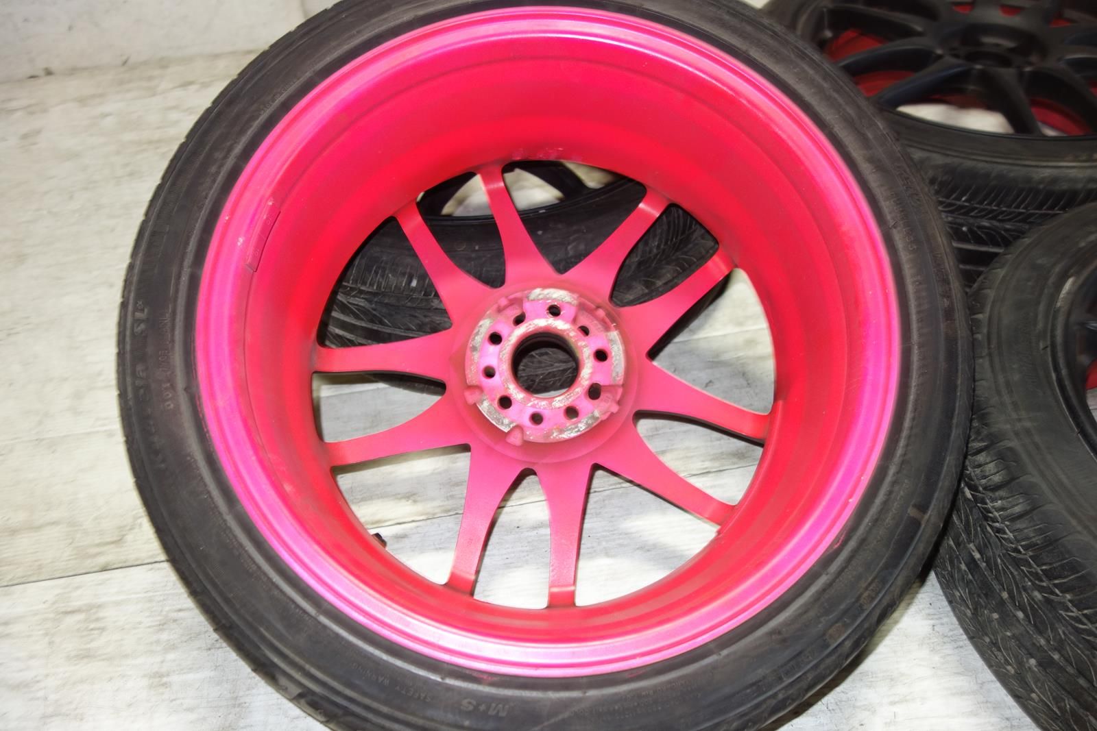 JDM Work Emotion Kiwami Wheels Rims Tires 5x100 18x7 +55 Offset Japan