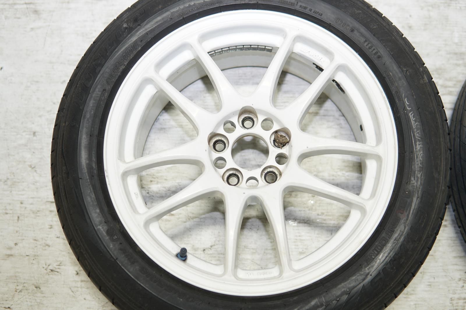 JDM Work Emotion CR Kai Wheels Rims Mags 5x100 16x7 +35 Offset Japan White