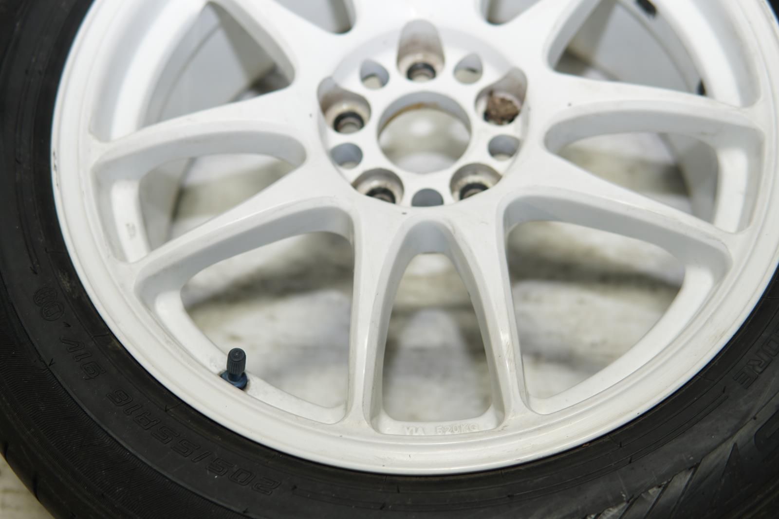 JDM Work Emotion CR Kai Wheels Rims Mags 5x100 16x7 +35 Offset Japan White