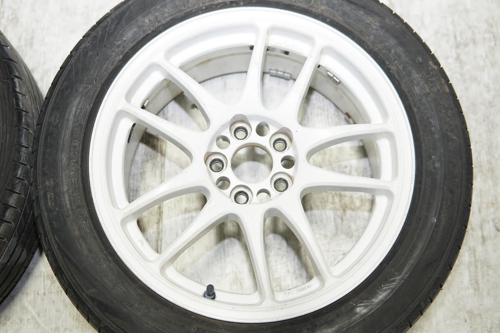 JDM Work Emotion CR Kai Wheels Rims Mags 5x100 16x7 +35 Offset Japan White