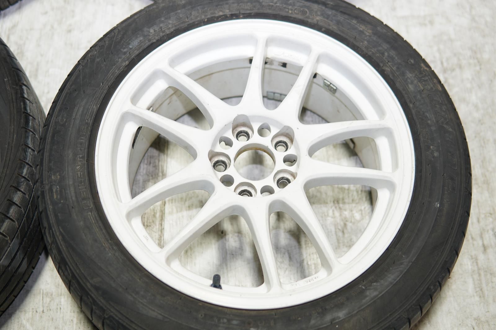 JDM Work Emotion CR Kai Wheels Rims Mags 5x100 16x7 +35 Offset Japan White