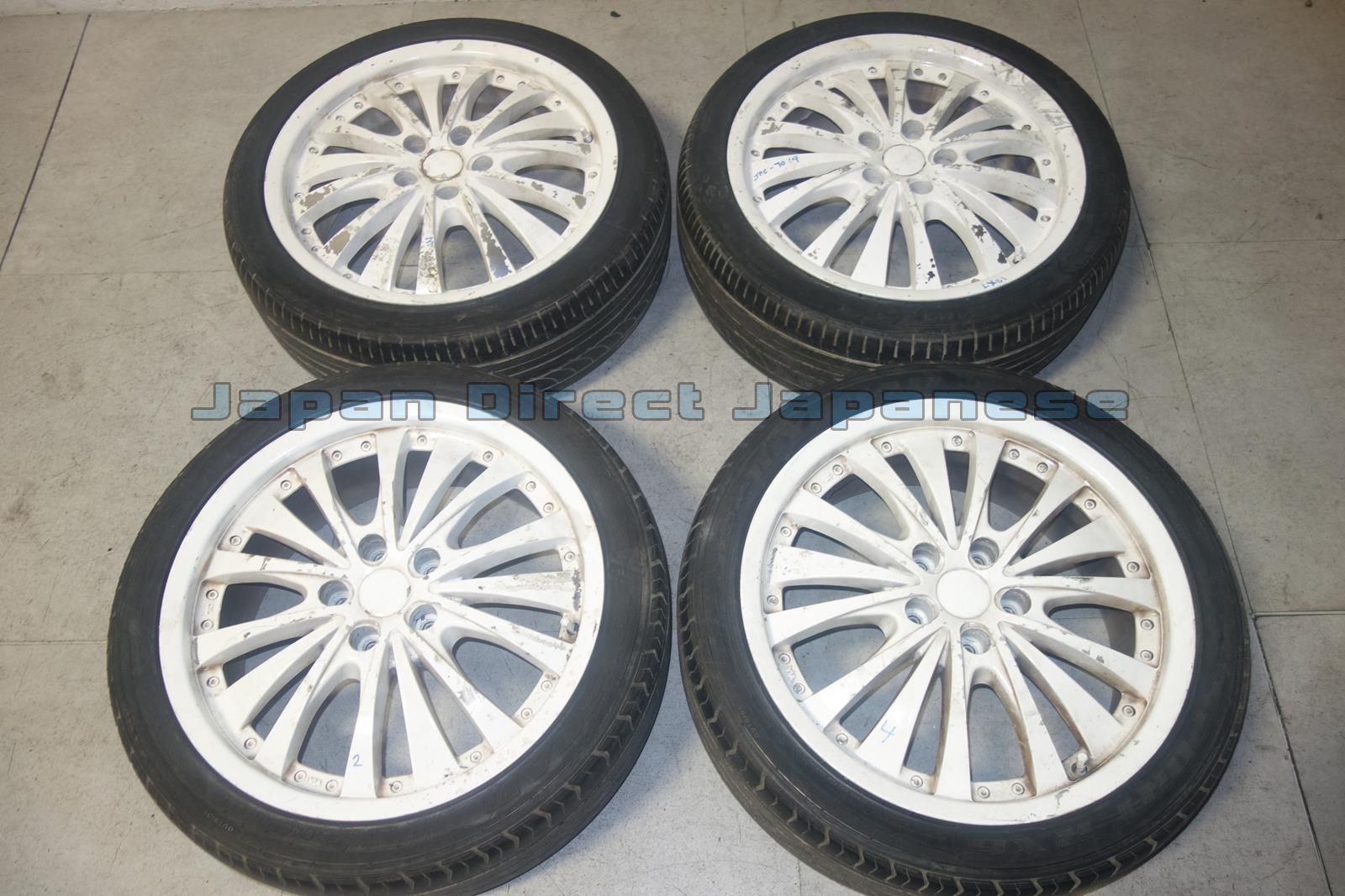 JDM Razero Rims Wheels Mags 5x114.3 18x7 +48 Lexus Toyota Honda Mazda Nissan
