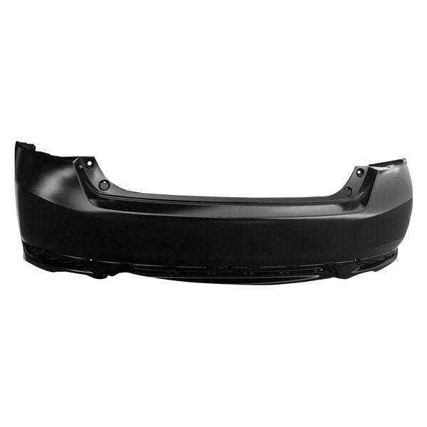 HONDA ACCORD 2013-2017 — REAR BUMPER PRIMED; 2 EXHAUST HOLES; W/O SENSOR HOLES ; EX-L/SPORT SEDAN 2016-2017 CAPA