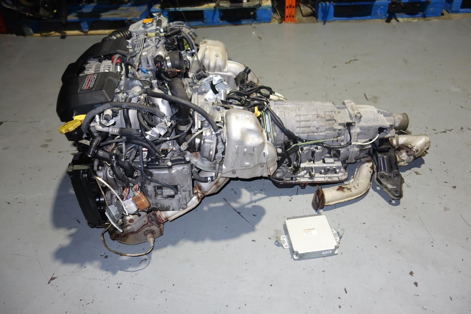 JDM Subaru Legacy GT 2.0L DOHC Twin Turbo EJ206 Engine Automatic Transmission ECU JDM EJ206-TT Motor EJ20