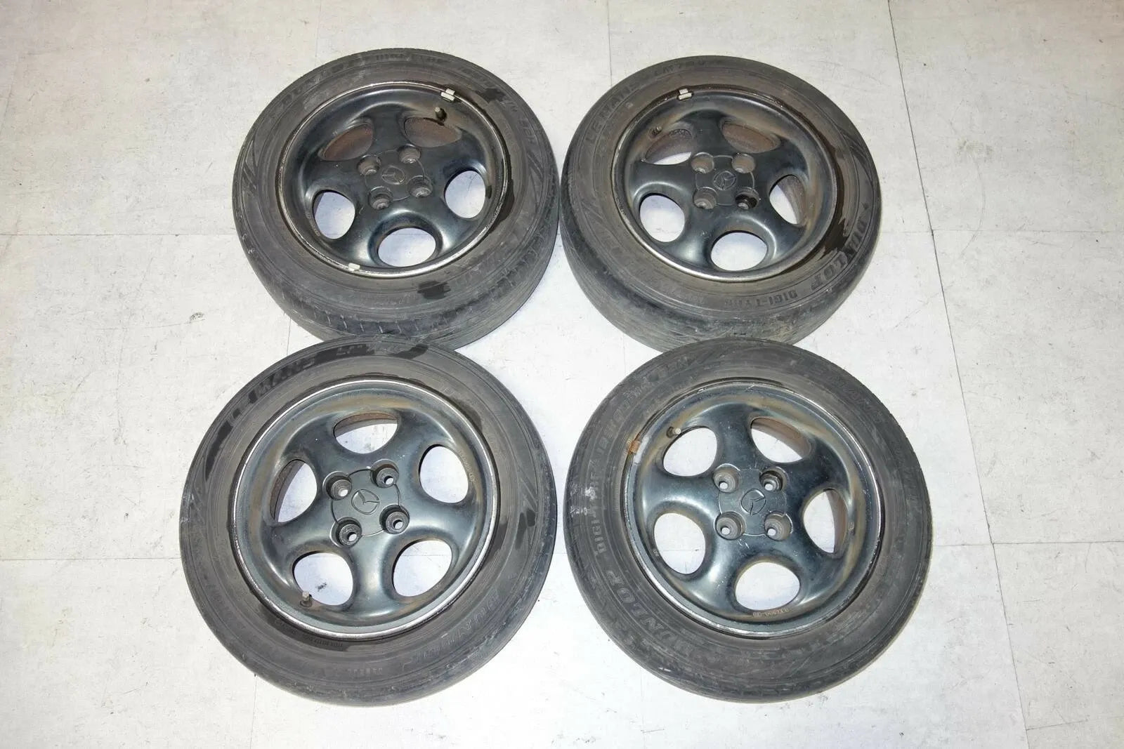 JDM Mazda MX-5 Miata Rims Wheels Tires Roadster Genuine NB NB8C 14x6 +40 4x100