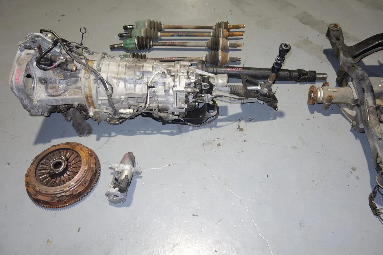 JDM Subaru Legacy Spec-B 6speed Awd Transmission Axles Rear LSD Differential Cradle 2003-2009 TY856WBDAA